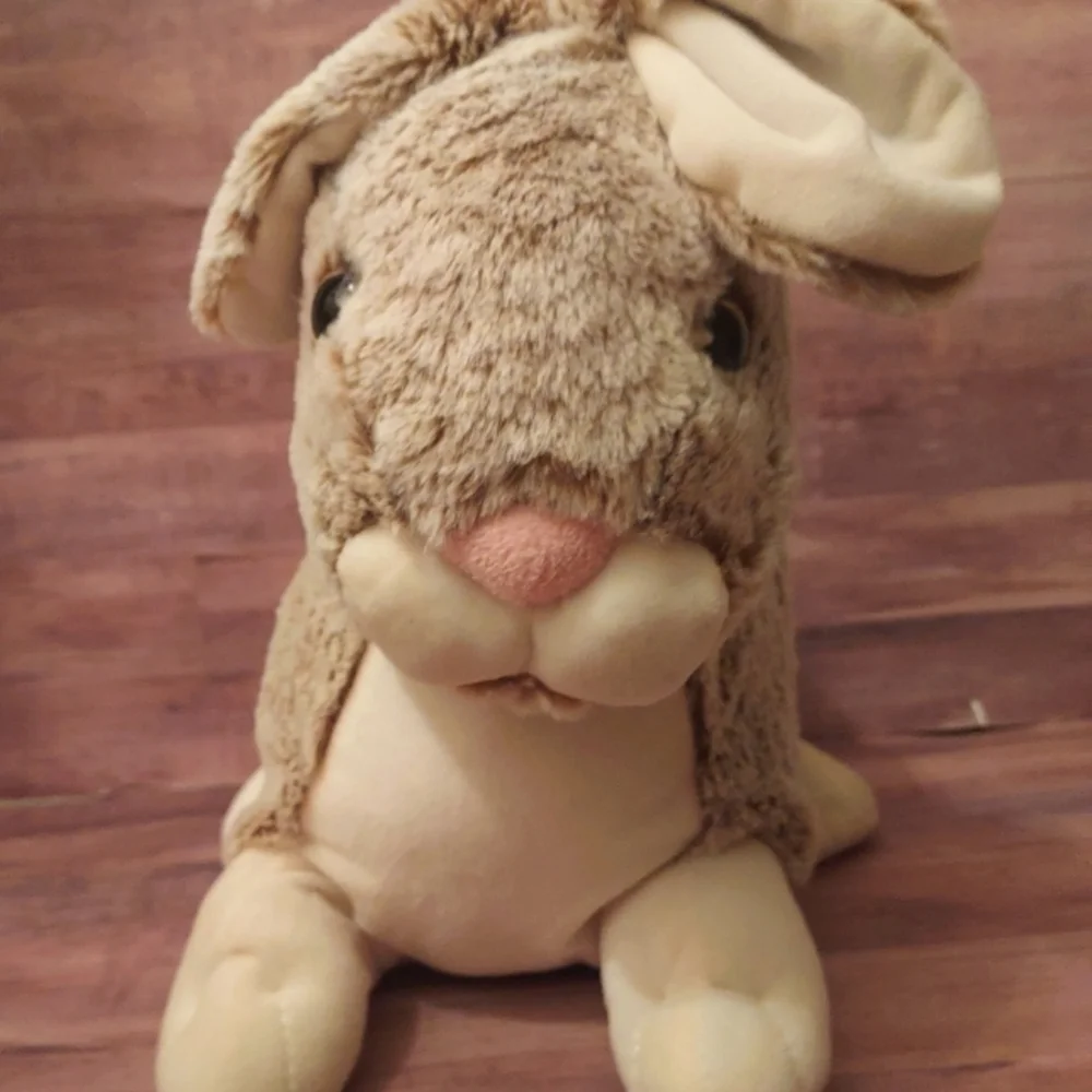 HUGE! Cute & Soft Gray Grey Plush Easter Bunny Stuffed Animal Toy Easter Holiday - Picture 8 of 12